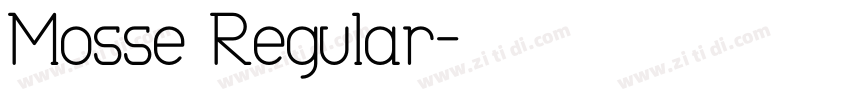 Mosse Regular字体转换